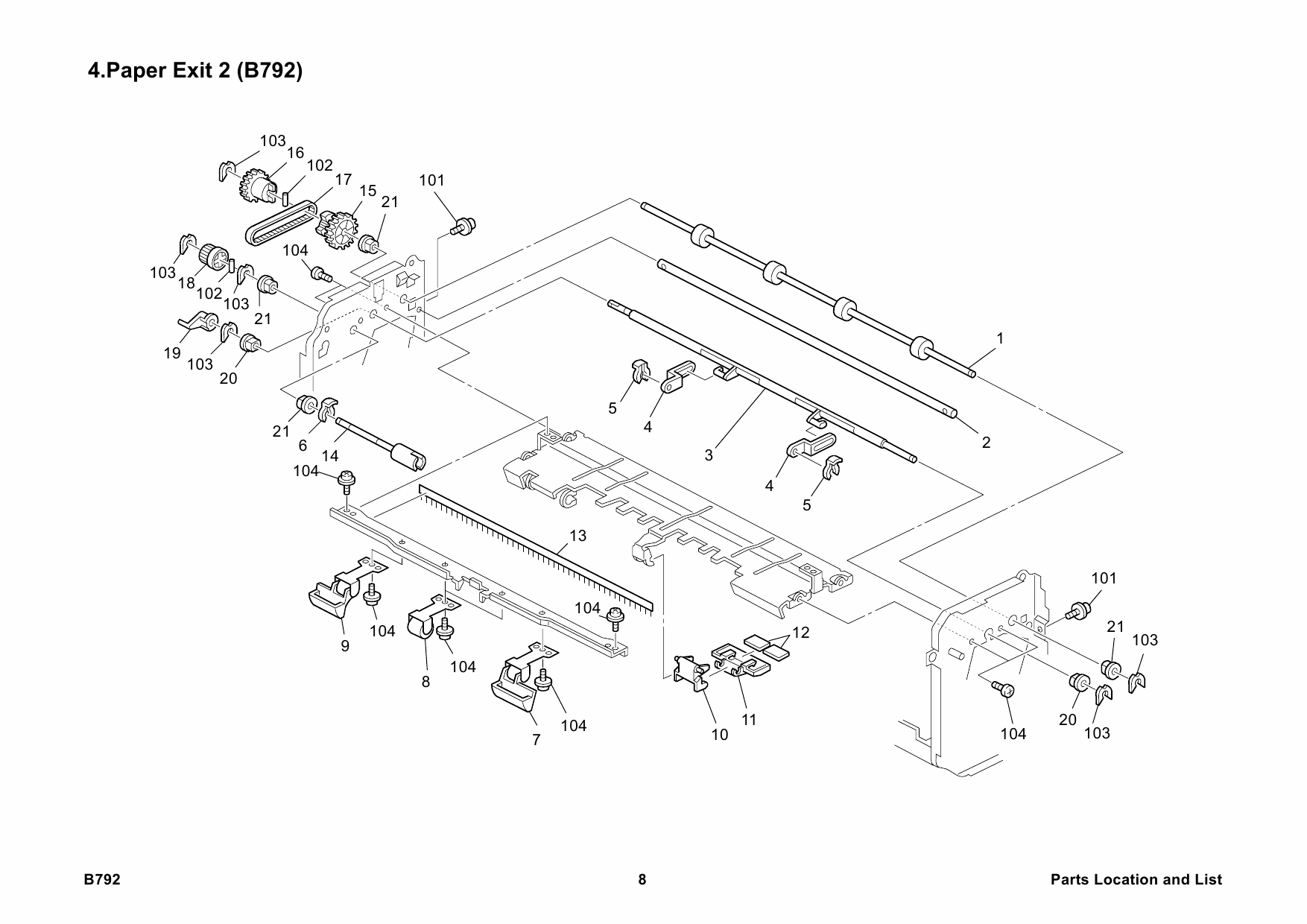 RICOH Options B792 FINISHER-SR3000 Parts Catalog PDF download-5 RICOH Options B792 FINISHER-SR3000 Parts Catalog PDF download-5